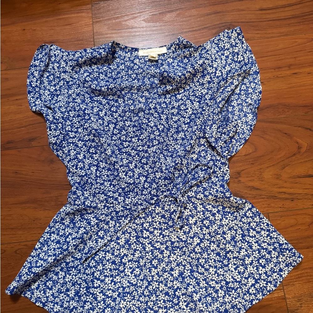 Floral Blue Women's Top
